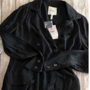 NWT AVEC LES FILLES Frayed Hems Rayon Blazer XS